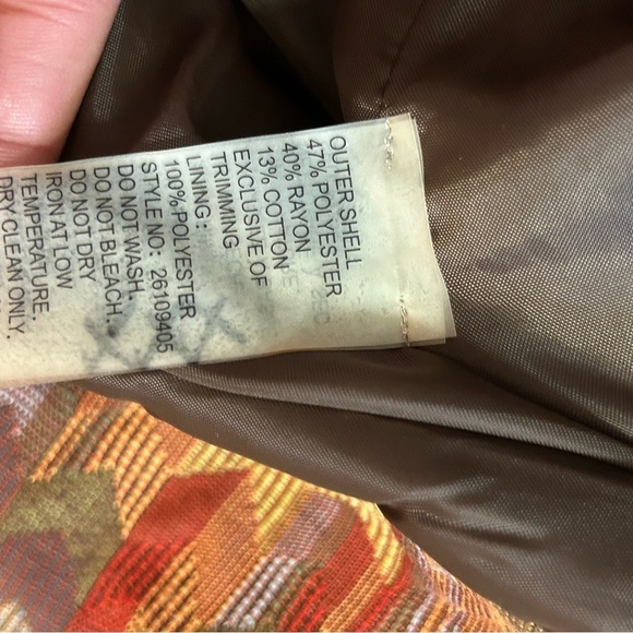 Bianca Nygard Gorgeous Patterned Jacket With Lace Up Details - Picture 15 of 16